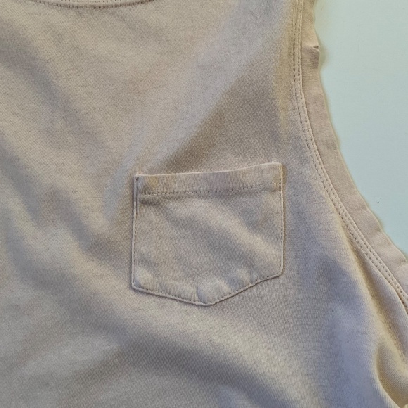 We The Free Continental Peplum Tank Top Sz S Pale Pink Distressed Boho Chic - Picture 9 of 9